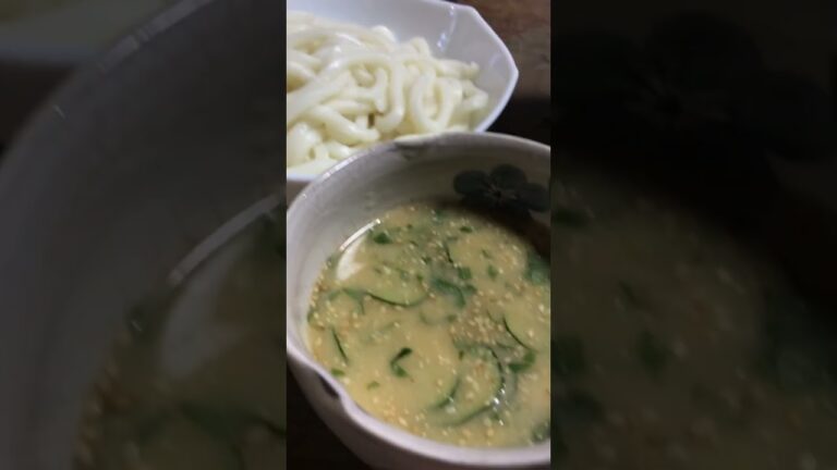 【夕食】今夜は冷汁うどん