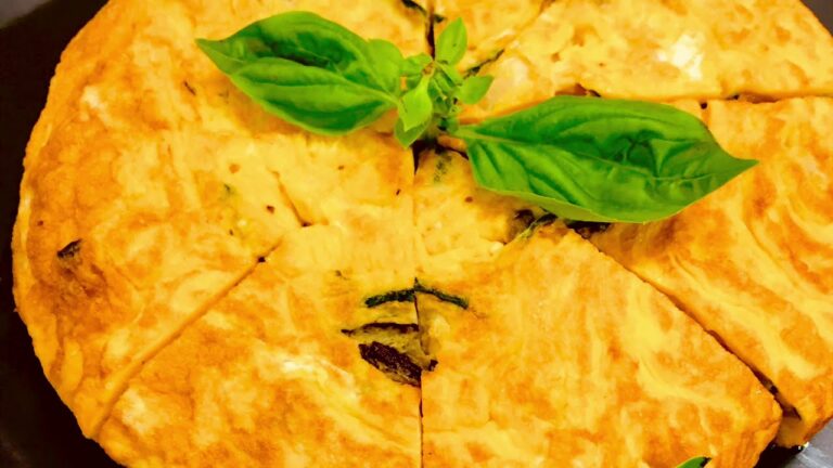 ズッキーニやほうれん草を使ったイタリア風オムレツの作り方です♪