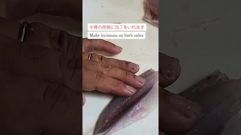 【主婦必見】時短下処理　アジ大量にあるときの簡単な骨の処理方法 How to fillet fish for cooking fry fast. #アジフライ #アジ #主婦 #時短レシピ