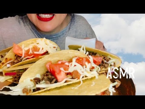 【ASMR】EATING SHOW  TACO /咀嚼音　Taco　パリパリ！タコスを作って食べる