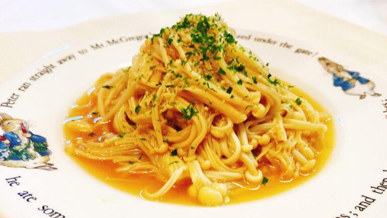 【無限えのき】やみつきになる味♡レンジで簡単調理！5分で出来るえのきバター！おつまみにもう一品のおかずに、悪魔的な旨さ【時短料理研究♪あいこチャンネル】