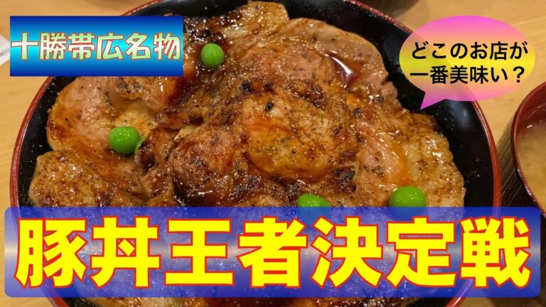 【北海道グルメin帯広】おすすめ豚丼はどれだ⁉️ 豚丼No. 1を決めてみた❗️　十勝名物豚丼　1番のおすすめの豚丼屋が決定？