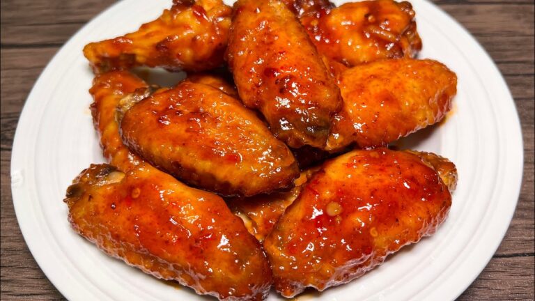 揚げない！簡単焼きスイートチリチキンウィング｜最高の甘辛ウィングレシピ