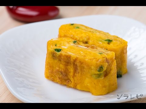 数秒でわかる「干し海老の卵焼き」の作り方