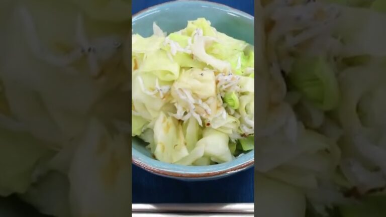 きゃべつとしらすのお浸し#管理栄養士＃副菜＃ダイエット＃野菜＃shorts#ショート