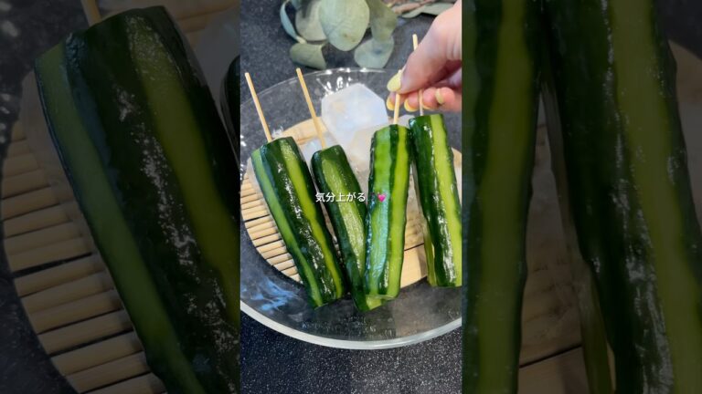 この夏常備したい/あっさりきゅうりの一本漬け🥒【レシピはコメント欄】 #簡単レシピ