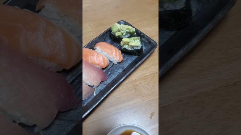 スーパーのネタで自宅握り寿司