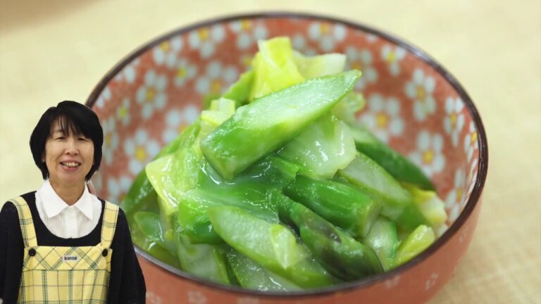 アスパラと春キャベツの酢味噌和え（管理栄養士　みさ子のヘルシーレシピ）