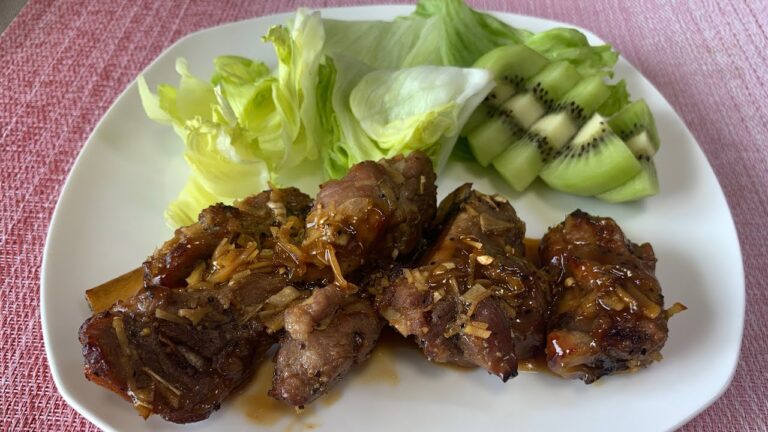 ポークスペアリブのオレンジジュース煮