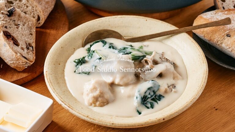 寒じめほうれん草と鶏肉団子のシチューｌFood Studio Sennotsubo