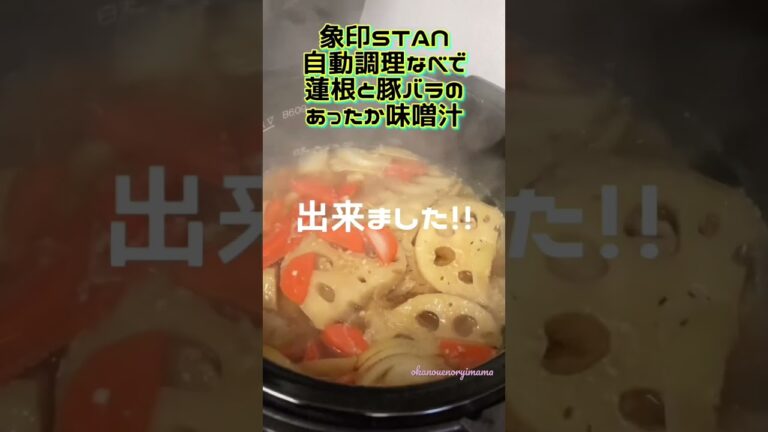 象印STAN自動調理鍋でおかず味噌汁 #stan #自動調理鍋 #象印 #自動調理器 #zojirushi #家電レビュー #おかずレシピ #電気圧力鍋レシピ #電気圧力鍋 #みそ汁 #味噌汁