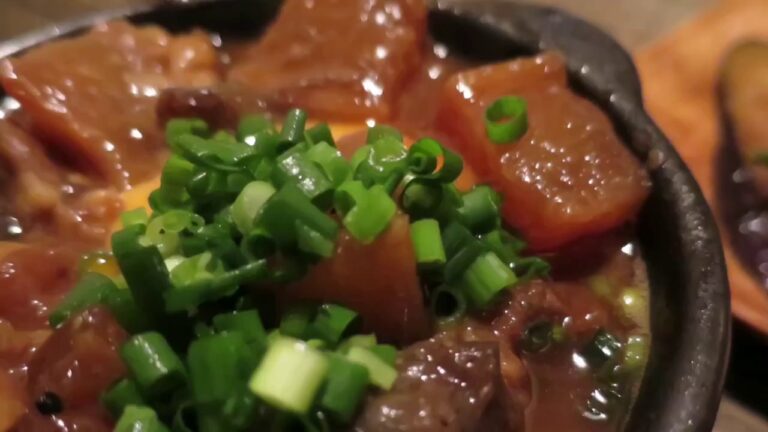 池尻STEAK & BAR　SANKYUで激熱♪コラーゲン牛すじと大根の味噌煮込み！