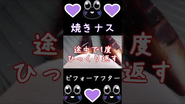 【Bistro】こんなに簡単に美味しい焼きナスが食べられるなんて😝【スチームオーブン】