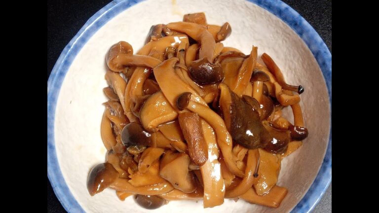 免疫力向上レシピ　②4種類のキノコで作った佃煮（(2) The tsukudani made with 4 kinds of mushroom）