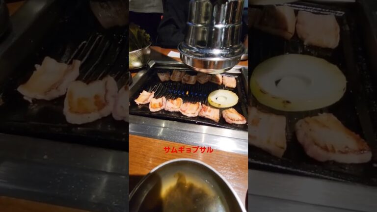 韓国料理🥓#shorts #韓国 #サムギョプサル#プルコギ#冷麺#鶴橋#ディナー#大阪#犬のいる暮らし #キャンプ