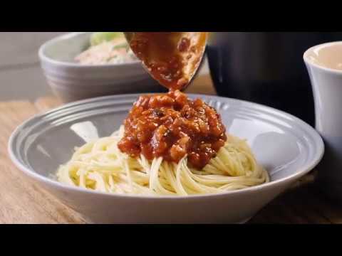 macaroni流 3品クッキング「魚介のラグーパスタ」