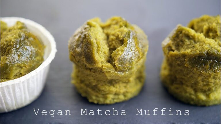 【vegan】水で作るもっちもちのビーガン抹茶マフィン ~ Vegan Matcha Muffin【料理レシピはParty Kitchen🎉】