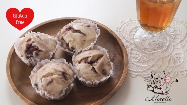 米粉のあずき蒸しパンの作り方【小麦粉、卵不使用お菓子レシピ、グルテンフリーお菓子レシピ】