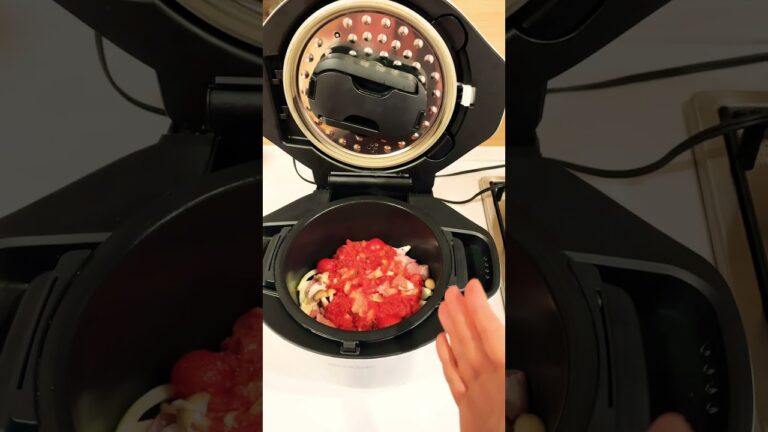 【ホットクックレシピ】毎日の朝食作りに忙しい子育て中の方へ／朝に朝食を作らない方法／鶏もも肉のトマト煮込み#Shorts