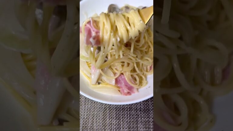 フライパン１つワンパンクリームパスタ#shorts #short #pasta