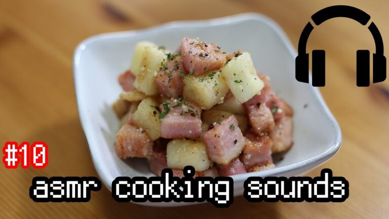 【ASMR Cooking Sounds #10】Sounds of making " Hanpen snacks "/はんぺんおつまみ  長尺ver【料理 音】