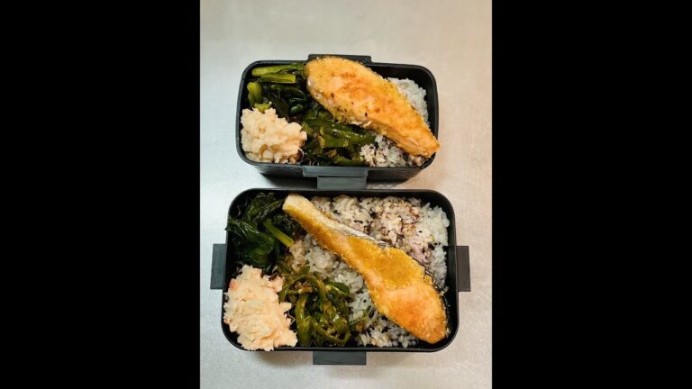 大きい大きい鮭の粉チーズ焼き弁当🐟#shorts #お弁当動画 #お弁当おかず #作り置き弁当