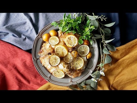 【ソースがやみつき🍋】丸鶏のレモンオニオングリル🐓