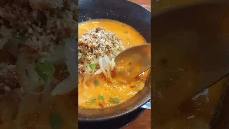 申子延麺　#担々麺　ピリ辛🌶️🌶️でゴマの風味💮自家製麺でもっちりしていて、スープも美味しいです🎵#food #osaka