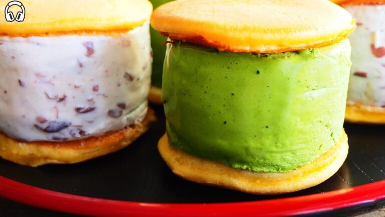 [ASMR]セブンイレブン風 抹茶クリーム生どら焼き/Matcha cream DORAYAKI 7-Eleven-like