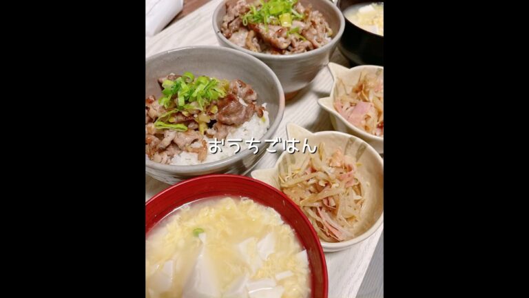 おうちごはん🍚ネギ塩レモン豚丼🍋