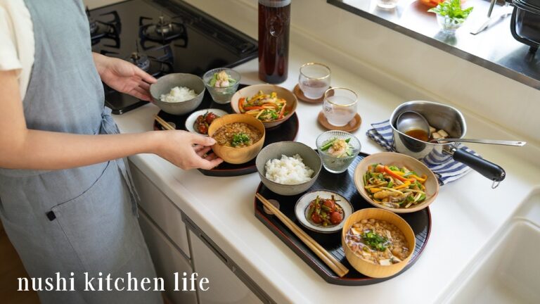 # 113 毎日を元気にすごす夏野菜たっぷりレシピ【暮らしと食のvlog】記念日ディナー: Anniversary at Home