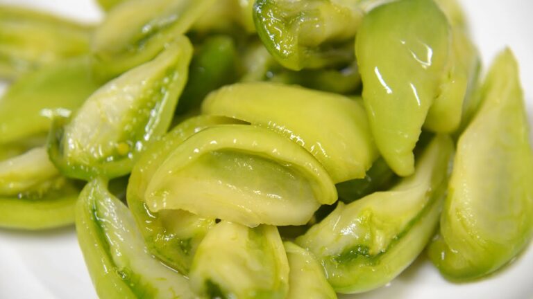 青トマトの砂糖漬け　How to make candied green tomatoes