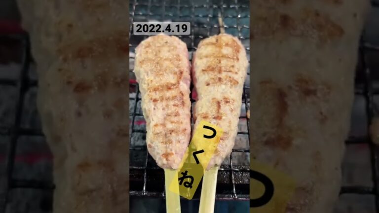 本日の串「赤鶏つくね」#shorts #焼き鳥