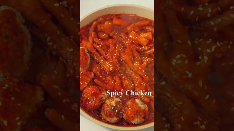 韓国餅のスパイシーな鶏の足！ とても美味しいです！ ドラマを見るなら必須！Part1