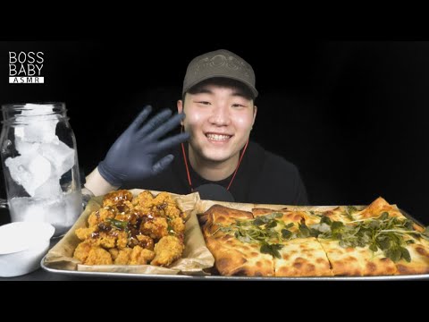 [BossBaby] - Quesadilla & Chicken Gangjeong  / Mukbang ASMR(퀘사디아&닭강정,クウェサディア,ダルガンジョン,江刚鸡,江剛雞)