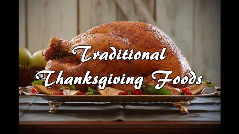 伝統的な感謝祭の食べ物は何ですか？