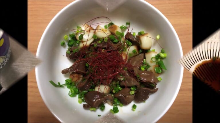 砂肝のにんにく醤油漬け