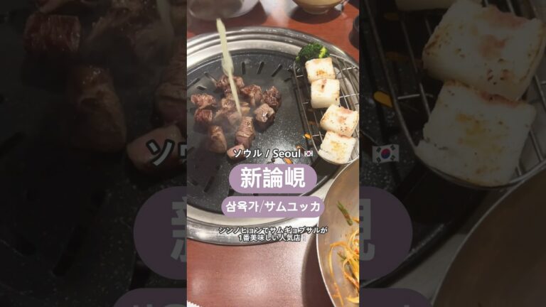BTSのジミンも来てた人気店🇰🇷🍴 #韓国旅行 #渡韓 #韓国グルメ #サムギョプサル #ジミン #koreanfood #koreatrip #koreanfoods #short #fyp
