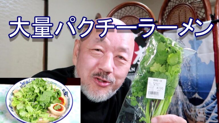 パクチーラーメン 岐阜タンメン風 パクチー私は食べれました。頑固おやじのひとり飯