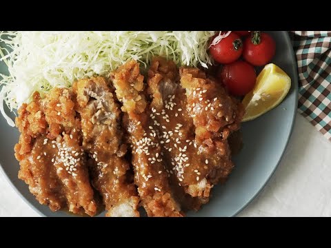 【音も聞いてね♡】サクサクずっしり肉厚とんかつ