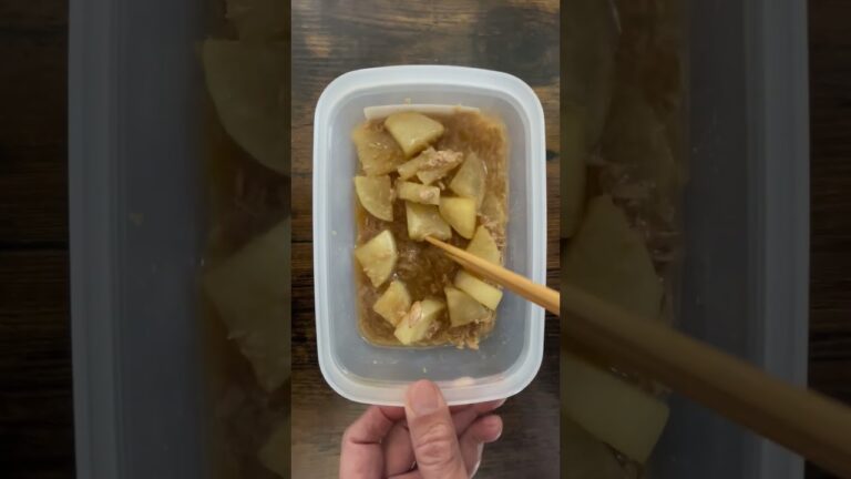 簡単すぎる！大根の煮物レンジで作り置き！ #ミスター農 #料理 #料理 #手作り #農業 #cooking#大根#簡単レシピ #おつまみ #煮物