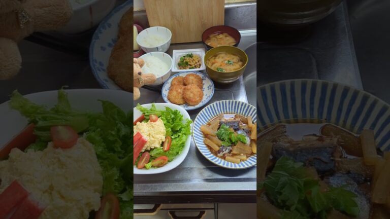 今日の朝ごはん🙇ｵｽｽﾒ鯖味噌缶と大根の煮物です🙇大根のｼｬｷｼｬｷ感＆サバ味噌の煮汁が👍視聴者の方〜のｱﾄﾞﾊﾞｲｽのお陰で我家の定盤に👍＃shorts＃朝ごはん＃鯖味噌缶＃大根