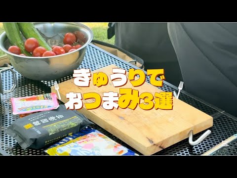 きゅうりのおつまみ3選🥒PICNICAR #キャンプ飯 #きゅうりレシピ #夏キャンプ