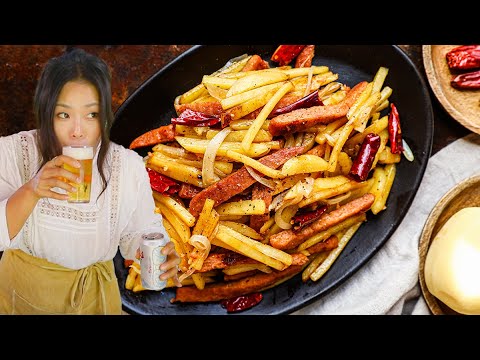 サイドディッシュとしてもメインとしても楽しめる、韓国風ジャガイモ炒め、カムジャポックン！