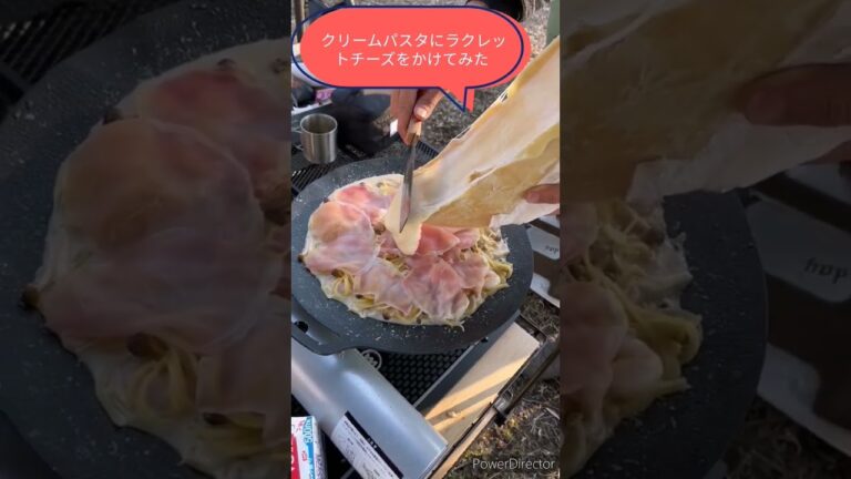 【飯テロ】ラクレットチーズをかけるだけ #ラクレットチーズ #キャンプ飯 #チーズ #チーズテロ#飯テロ