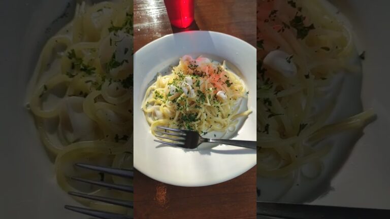イカ　クリームパスタ