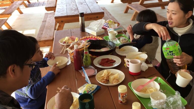 キャンプ  /  朝ごはん作り♪