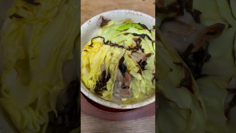 塩こんぶとキャベツのオーブン焼き……@hotcooking-29
