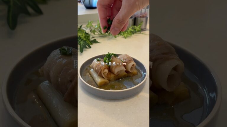 レンチンだけでとろとろジューシー豚の角煮🐖✨レシピはコメント欄に✍️