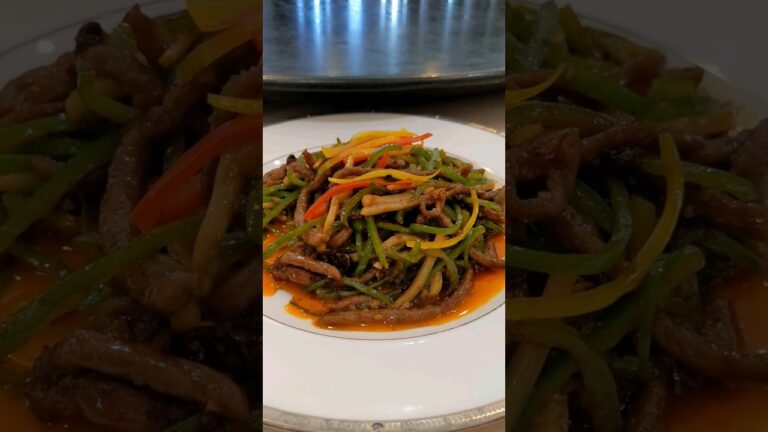 「チンジャオロース　干海老香辣醤味」松戸市稔台 “榮鳳” 青椒肉絲に干しエビの風味と辛味をプラスしてご飯が進む♪ #shorts